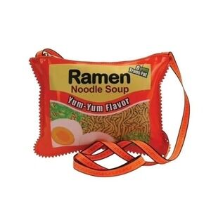 Comeco Sleepyville Critters Instant‎ Ramen Noodle Soup Crossbody Bag Vinyl